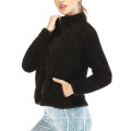 Ropa de entrenamiento deportes casual de talla de talla planta caliente cálida chaqueta tambaleador de bombardeo mujer mujer